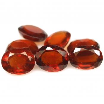 Bra Pris Parti 7 st Mycket Vacker Hessonit Granat 9,89 carat Oval Slipning Härlig Färg från Sri Lanka Köp Nu!