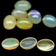 Bra Pris Parti 9 st Topp Lyster Etiopisk Opal 7,49 carat Oval Cabochon Slipning Transparant Mycket Fin Kvalitet Köp Nu!