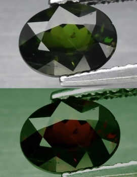 Bra Pris Mycket Sällsynt Topp Grön Krom Turmalin 0,52 carat Oval Slipning Fin Kvalitet från Mozambique Köp Nu!
