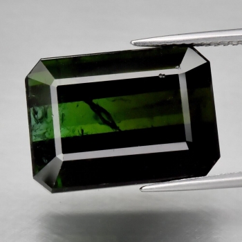 Bra Pris Mycket Stor & Fin Kvalitet Djup Grön Turmalin 23,15 carat Oktagon Slipning Fin Lyster från Nigeria Köp Nu!
