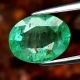 Bra Pris Certifierad Sällsynt Etiopisk Vacker Grön Smaragd 0,96 carat Oval Slipning Fin Kvalitet&Lyster Köp Nu!