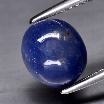 Bra Pris Certifierad Obehandlad Violett Blå Safir 3,11 carat Oval Cabochon Slipning Härlig Färg & Lyster från Afrika Köp Nu!