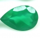 Bra Pris Mycket Vacker Skarp Grön Agat 0,98 carat Dropp Fasett Slipning från Botswana Afrika Köp Nu!
