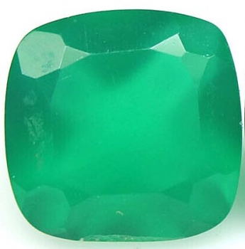 Bra Pris Mycket Vacker Skarp Grön Agat 1,71 carat Kudd Fasett Slipning från Botswana Afrika Köp Nu!