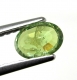 Bra Pris Mycket Fin Kvalitet Sällsynt Gulaktigt Grön Demantoid Granat 0,63 carat Oval Slipad Topp Lyster från Namibia Köp Nu!