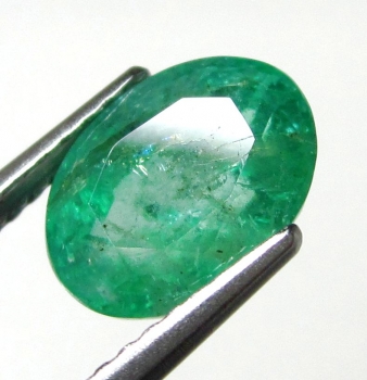 Bra Pris Mycket Sällsynt Blåaktigt Grön Smaragd 2,17 carat Oval Slipning Mycket Fin Kvalitet & Lyster från Zambia Köp Nu!