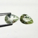 Bra Pris Parti 2 st Mycket Vacker Gulaktig Grön Heliodor (Beryll) 0,72 carat Dropp Slipning Fin Kvalitet fr Madagaskar Köp Nu!