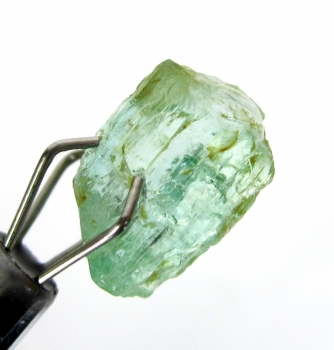 Bra Pris Rå Sällsynt Ljus Blåaktigt Grön Smargad Kristall 1,93 carat Naturlig Kristall Transparent från Afganistan Köp Nu!