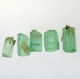 Bra Pris Parti 5 st Rå Sällsynt Blåaktigt Grön Smargad Kristall 4,40 carat Naturlig Kristall Transparent-Transl. Afghan Köp Nu!