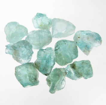 Parti 11 st Bra Pris Fin Oslipad Ljus Blågrön Apatit 31,18 carat Transparent Naturlig Kristall fr Madagaskar Köp Nu!