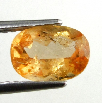 Bra Pris Sällsynt Äkta Obehandlad Imperial Orange Topas 1,63 carat Oval Slipad Ouro Preto, Minas Gerais, Brazil Köp Nu!