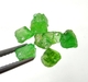 Bra Pris Parti 6 st Mycket Sällsynt Intensiv Grön Tsavorit Granat 3,78 carat Naturlig Kristall Topp Kvalitet från Tanzania Köp Nu!