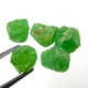 Bra Pris Parti 5 st Mycket Sällsynt Intensiv Grön Tsavorit Granat 7,24 carat Naturlig Kristall Topp Kvalitet från Tanzania Köp Nu!