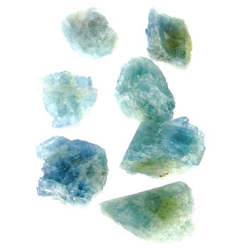 Bra Pris Parti 6 st Mycket Fin Blå S:t Maria Akvamarin 71,50 carat Naturlig Kristall Bra Kvalitet från Santa Maria de Itabira, Minas Gerais, Brazil. Köp Nu!