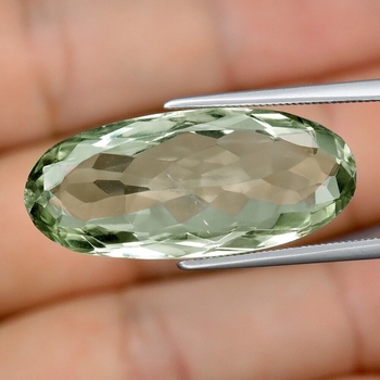 Good Price Beutiful Prasiolite (Green Amethyst) 12,67 carat Oval Cut Very Nice Luster & Quality from Brazil Purchase Now!