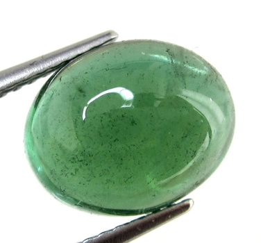 Bra Pris Mycket Fin Transparent Blåaktigt Grön Turmalin 4,78 carat Oval Cabochon Slipning Bra Kvalite&Färg från Afrika Köp Nu!