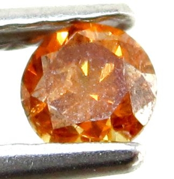 Bra Pris Topp lystrande Naturlig Orange Diamant 0,23 carat Brilliant Slipning Mycket Fin Kvalitet & Färg Köp Nu!