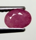 Bra Pris Mycket Fin Rosaaktigt Röd - Purpur Röd Rubin 0,49 carat Oval Slipad Fin Lyster & Prisvärd Kvalitet från Madagaskar Köp Nu!