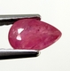 Bra Pris Mycket Fin Rosaaktigt Röd - Purpur Röd Rubin 0,72 carat Dropp Slipad Fin Lyster & Prisvärd Kvalitet från Madagaskar Köp Nu!