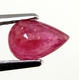 Bra Pris Mycket Fin Rosaaktigt Röd - Purpur Röd Rubin 0,55 carat Dropp Slipad Fin Lyster & Prisvärd Kvalitet från Madagaskar Köp Nu!