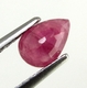 Good Price Very Nice Pinkish Red - Purple Red Ruby 0,54 carat Pear Cut Nice Luster & Price Worthy Quality from Madagascar Purchase Now!
