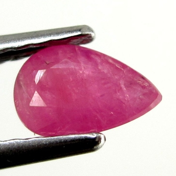 Good Price Very Nice Pinkish Red - Purple Red Ruby 0,41 carat Pear Cut Nice Luster & Price Worthy Quality from Madagascar Purchase Now!