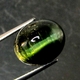 Good Price Very Rare Green Tourmaline Cat´s Eye 8,27 carat Oval Cabochon Sharp Eye Good Quality from Mozambique Purchase Now!