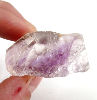 Bra Pris Äkta Obehandlad Oslipad Rå Flerfärgad Ametrin 320 carat Naturlig Terminerad Kristall Topp från Bolivia Köp Nu!