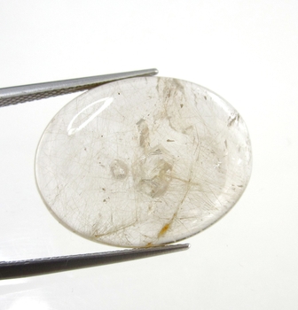 Bra Pris Stor Mycket Fin Intressant Rutil Kvarts 20,32 carat Oval Cabochon från Brasilien Köp Nu!