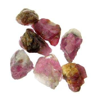 Bra Pris Parti 7 st Sällsynt Purpur Röd Rubin 20,45 carat Naturlig Kristall i Matrix Fin Kvalitet & Färg från Jagdlek Afganistan Köp Nu!