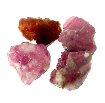 Bra Pris Parti 4 st Sällsynt Purpur Röd Rubin 14,29 carat Naturlig Kristall med Matrix Fin Kvalitet & Färg från Jagdlek Afganistan Köp Nu!