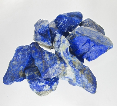 Bra Pris Parti 10 st Rå Oslipad Vackert Blå Afgansk Lapis Lazuli 107 gram Brottstycken Bra Kvalitet Köp Nu!