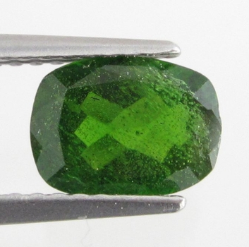 Bra Pris Sällsynt Sibirisk Krom Diopsid 1,15 carat Kudd Slipning Mycket Fin Djup Grön Färg Köp Nu!