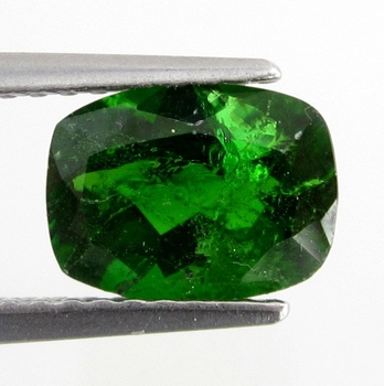 Bra Pris Sällsynt Sibirisk Krom Diopsid 1,52 carat Kudd Slipning Mycket Fin Djup Grön Färg Köp Nu!