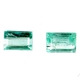 Bra Pris Parti 2 st Sällsynt Topp Grön Smaragd 0,36 carat Baguett Slipning Hög Kvalitet från Panjshir Valley Afganistan Köp Nu!