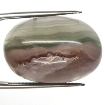 Bra Pris Fin Flerfärgad Randig Flourit 39,44 carat Oval Cabochon Slipning Bra Kvalitet & Färg från Kina Köp Nu!