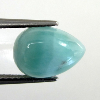 Bra Pris Sällsynt Mycket Vackert Blå Larimar 2,54 carat Dropp Cabochon Slipning Mycket Bra Kvalitet & Färg från Dominikanska Republiken Köp Nu!