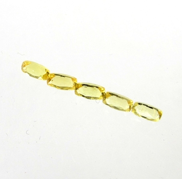 Bra Pris Parti 5 st Otroligt vacker Intensiv Guld Gul Beryll 0,46 carat Kudd Slipning Mycket Bra Kvalitet & Färg från Brasilien Köp Nu!