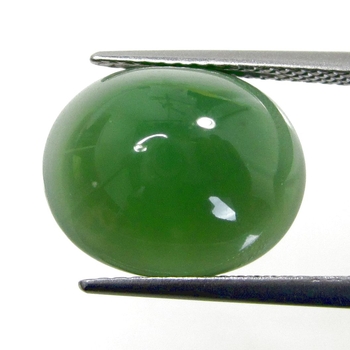 Bra Pris Mycket Fin Jämn Grön Aventurin 7,62 carat Oval Cabochon Slipning Suveränt Bra Kvalitet & Färg från Afrika Köp Nu!