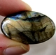 Bra Pris Mycket Fin Kvalitet Regnbågs Lystrande Labradorit 53,01 carat Oval Cabochon Slipning Suverän Lyster & Färgspel från Madagaskar köp Nu!
