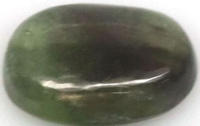 Good Price Nice Treated Deep Green Sapphire 4,12 carat Oval Cabochon Cut Good Quality & Colour from Madagascar Purchase Now!