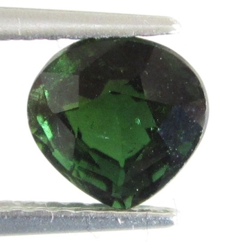 Bra Pris Mycket Fin Djup Grön Turmalin 1,27 carat Dropp Slipning med Fin Lyster & Kvalitet från Nigeria Köp Nu!