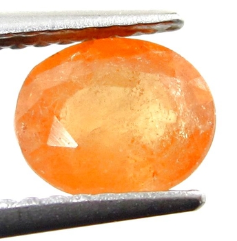Bra Pris Sällsynt Mycket Vacker Fanta Orange Spessartit Granat 1,45 carat Oval Fasett Slipning Bra Lyster & Kvalitet från Afrika Köp Nu!