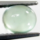 Bra Pris Mycket Fin Färg Äppelgrön Prehnit 1,53 carat Oval Cabochon Slipning Helt Transparent & Topp Kvalitet från Madagaskar Köp Nu!