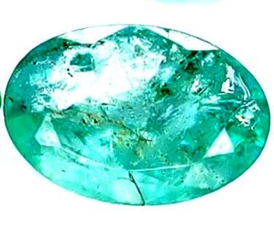 Bra Pris Mycket Fint Grön Zambisk Smaragd 0,38 carat Oval Fasett Slipning Prisvärd Enkel Kvalitet Köp Nu!