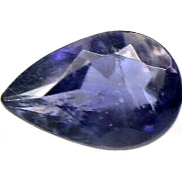 Bra Pris Toppen Fin Färg Blå Violett Iolit 0,42 carat Dropp Fasett Slipning Mycket Bra Kvalitet från Madagaskar Köp Nu!
