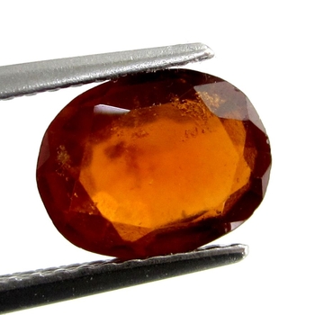 Billigt Pris Rödaktigt Orange Hessonit Granat 1,68 carat Oval Slipning Härlig Färg från Afrika Köp Nu!