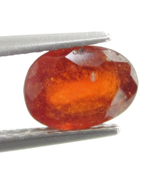 Billigt Pris Rödaktigt Orange Hessonit Granat 1,31 carat Oval Slipning Härlig Färg från Afrika Köp Nu!