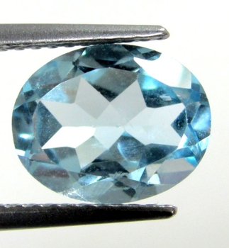 Bra Pris Mycket Vacker Himmelsblå Topas 3,09 carat Oval Slipning Topp Lyster & Kvalitet från Brasilien Köp Nu!