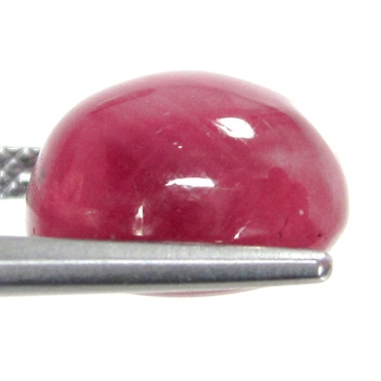 Bra Pris Mycket Fin Kvalitet Behandlad Rödrosa Rubin 7,66 carat Oval Slipad Cabochon från Madagaskar Köp Nu!